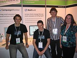 Damien &amp; Renee with Dave Greiner and Matthew Patterson from Freshview